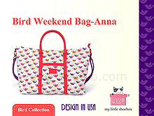 My Little Shoebox Anna-Weekend Bag - Bird