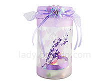 Elegant Purple Glass Bottle
