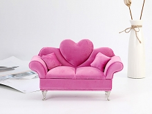 Heart Couch Jewel Box - Lady Pink