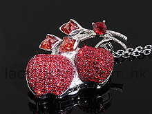 USB Jewel Cherry Necklace Flash Drive