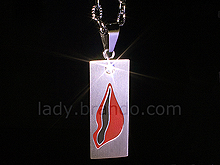 USB Lip Necklace Flash Drive