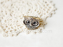 Antique Owl Ring