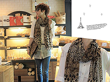 Leopard Patterned Scarf