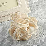 Ivory Fabric Lace Hair Tie