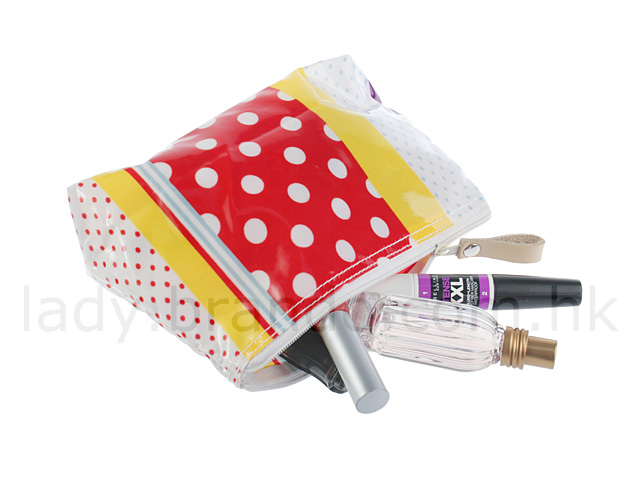 Colorful Dotted Print Cosmetic Bag