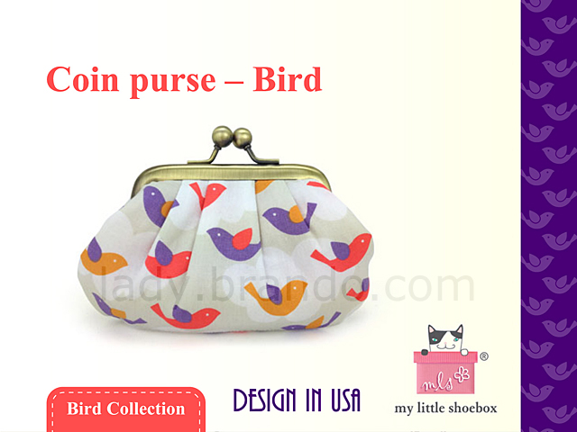 My Little Shoebox Coin purse - Bird