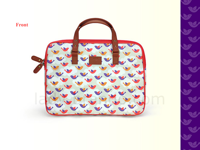 My Little Shoebox 13 inch Laptop Carry case - Bird