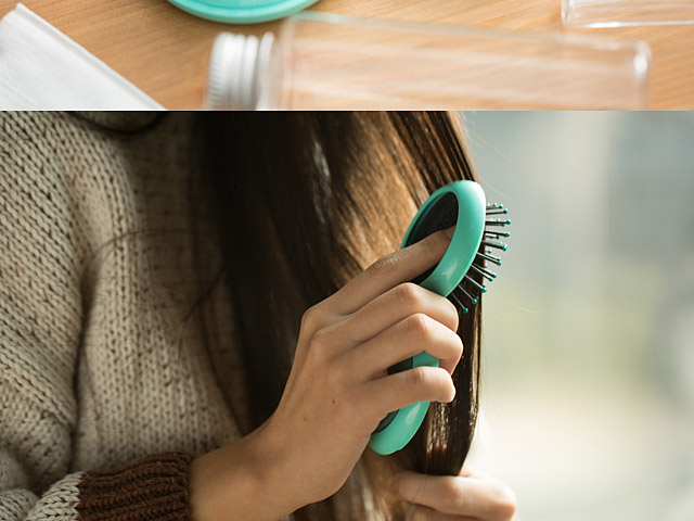 ArtiArt Portable Round Folding Comb Mirror