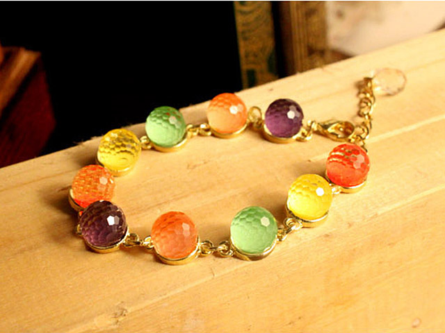 Colorful Candy Crystal Bead Bracelet