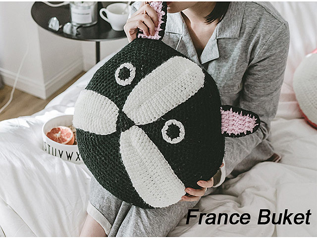 Cute Animal Hand-Crocheted Cushion