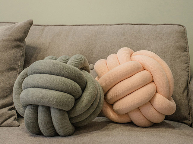 Magic Channel Ball Knot Pillow