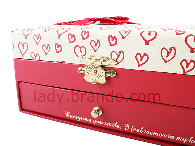 Hearts Red Jewel Box