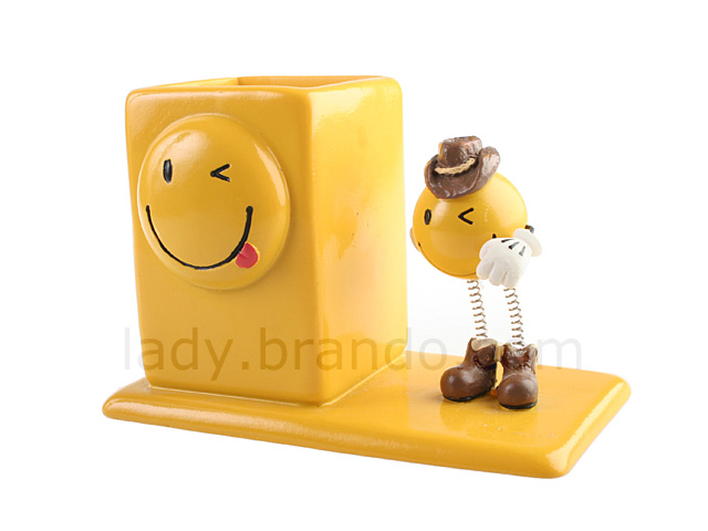 Smiley Face Pen Holder