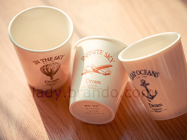 Paper-Cup-Alike Ceramic  Cup Set