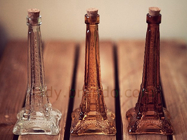 Eiffel Tower Glass Bottle