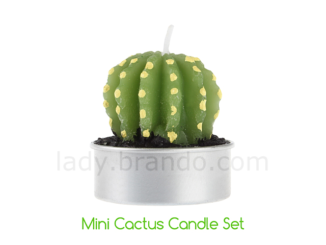 Mini Cactus Candle Set