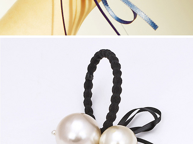 Pearl Ribbon Hair Band