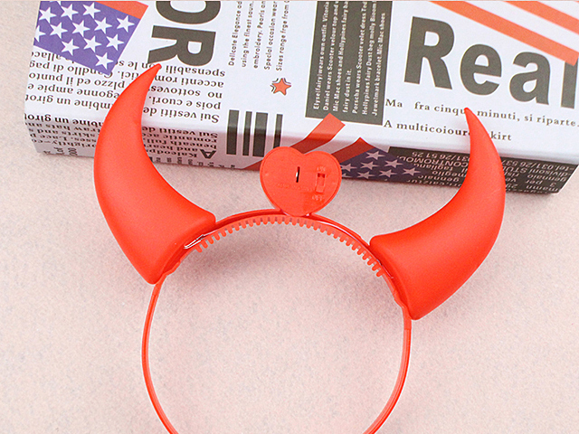 Devil LED Horns Headband