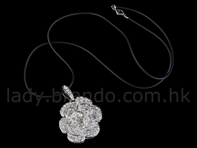 USB Jewel Rose Necklace Flash Drive