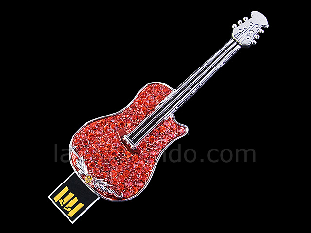 USB Jewel Guitar Necklace Flash Drive