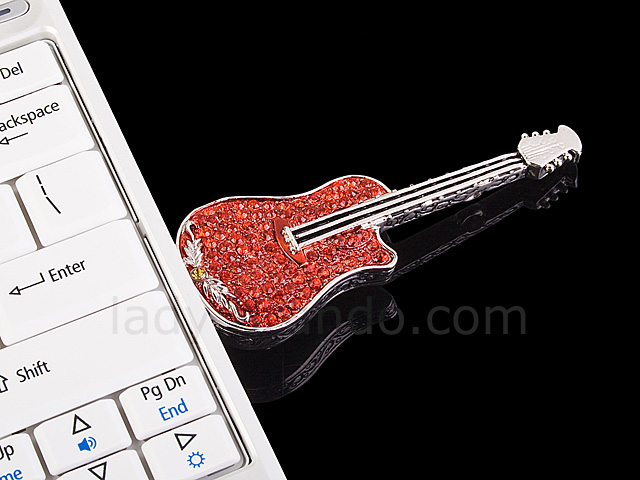 USB Jewel Guitar Necklace Flash Drive