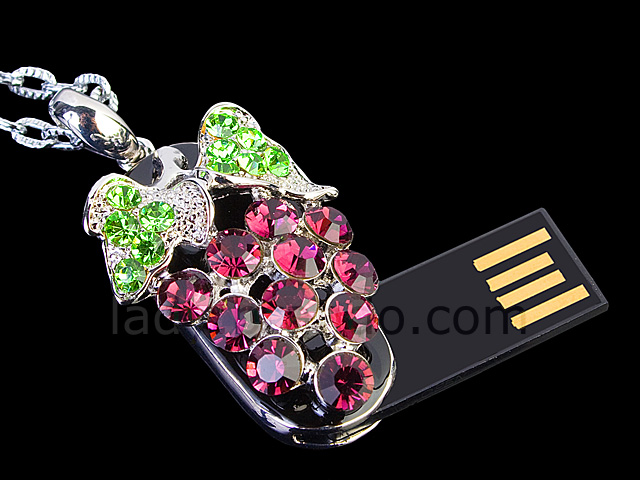 USB Jewel Grapes Necklace Flash Drive