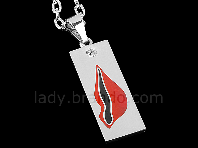 USB Lip Necklace Flash Drive