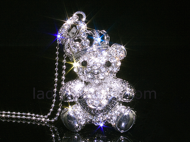 USB Jewel Bear Necklace Flash Drive