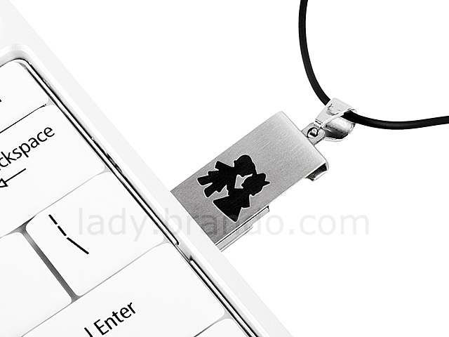 USB Lover Necklace Flash Drive