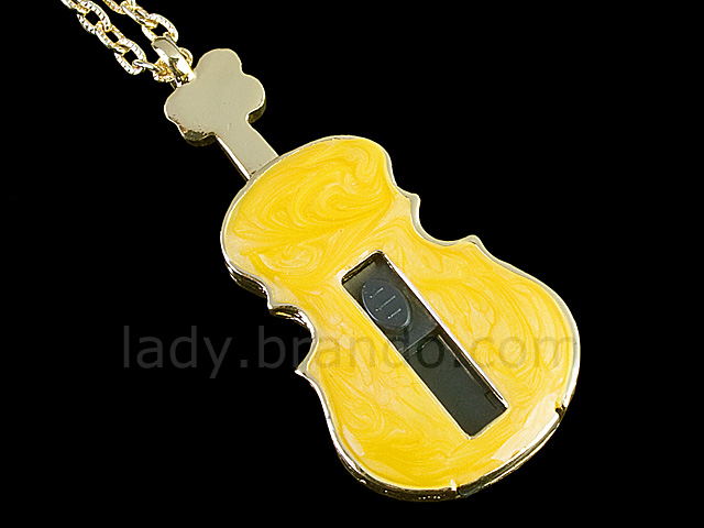 USB Jewel Violin Necklace Flash Drive