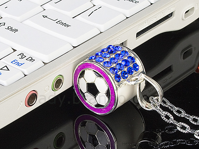 USB Jewel Whistle Necklace Flash Drive