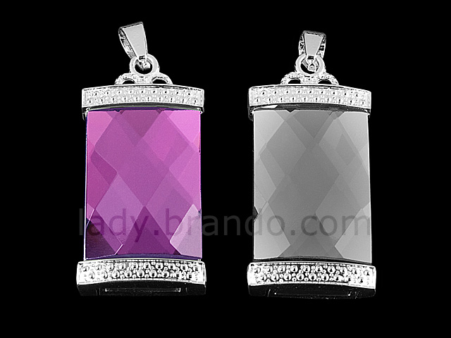 USB Jewel Classical Elegant Pendant Necklace Flash Drive