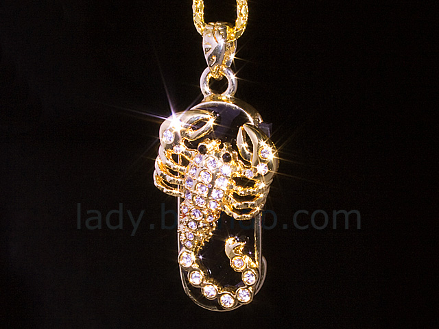 USB Jewel Scorpion Necklace Flash Drive