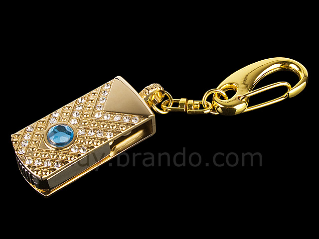 USB Jewel Pendant Keychain Flash Drive