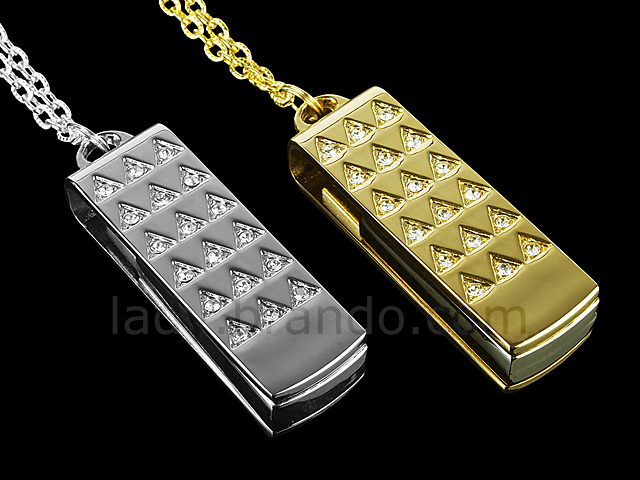 USB Jewel Tasteful Pendant Necklace Flash Drive