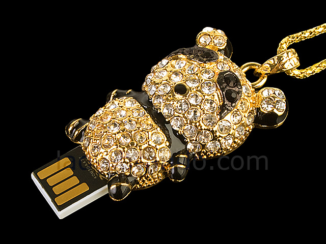 USB Jewel Panda Necklace Flash Drive II