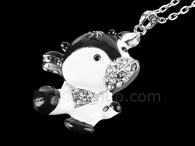 USB Jewel Cow Necklace Flash Drive