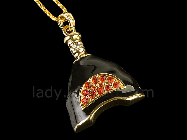 USB Jewel XO Bottle Necklace Flash Drive