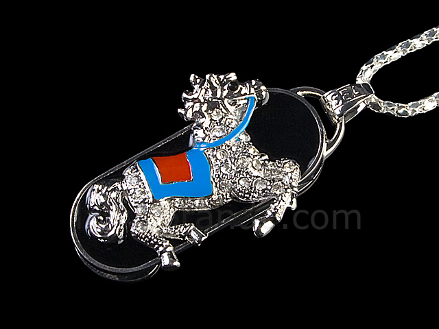 USB Jewel Horse Necklace Flash Drive