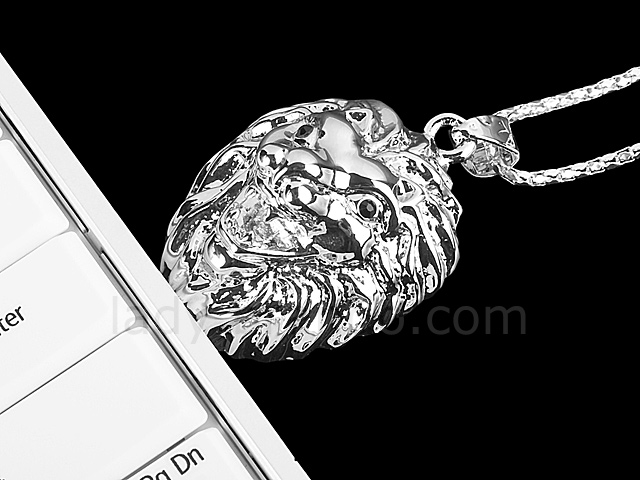 USB Lion Necklace Flash Drive