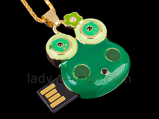 USB Frog Necklace Flash Drive