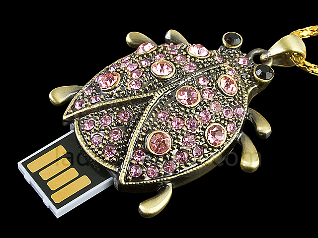 USB Jewel Ladybug Necklace Flash Drive II