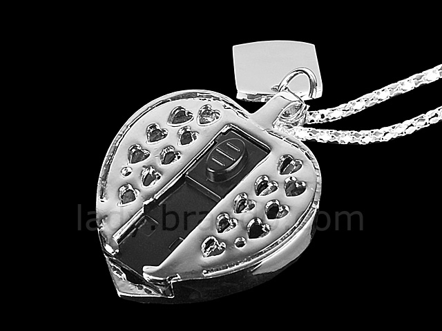USB Jewel Noble Heart Necklace Flash Drive