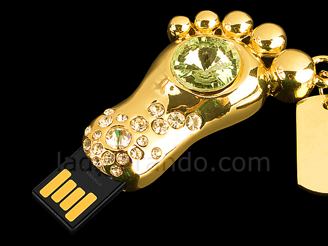 USB Jewel Foot Necklace Flash Drive III