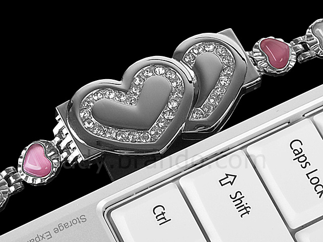 USB Jewel Heart-to-Heart Bracelet Flash Drive II