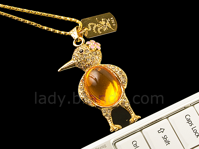 USB Jewel Bird Necklace Flash Drive II