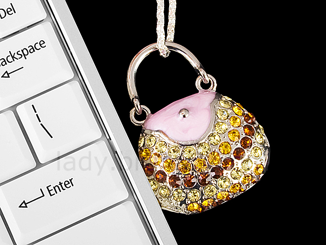 USB Jewel Handbag Necklace Flash Drive V