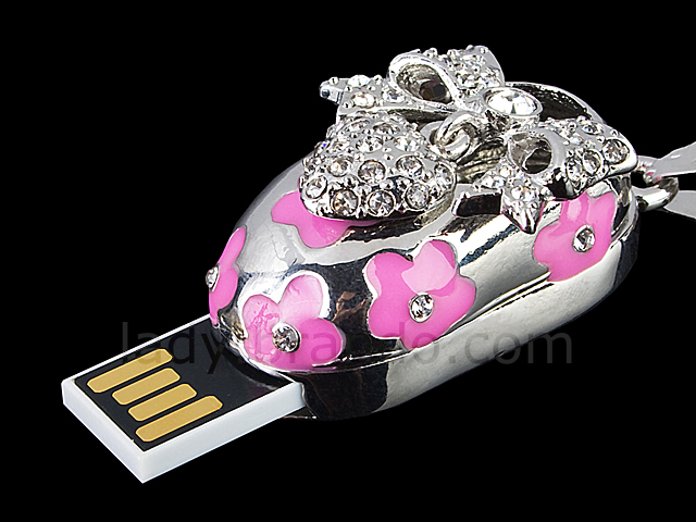 USB Jewel Pretty Shoe Necklace Flash Drive