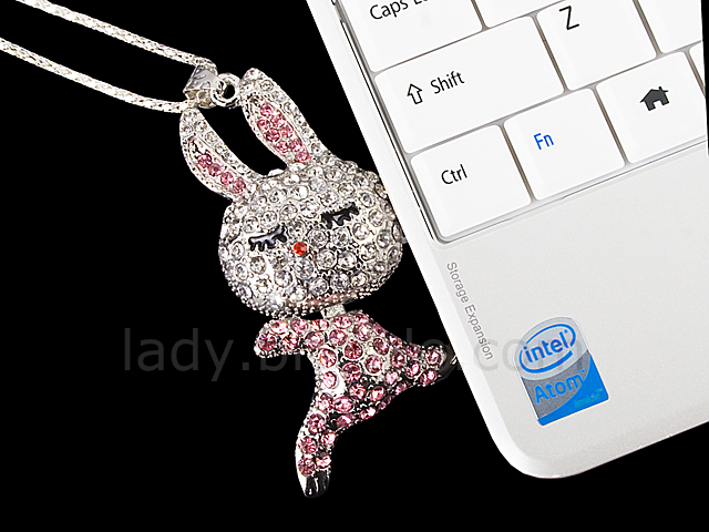 USB Jewel Rabbit Necklace Flash Drive II