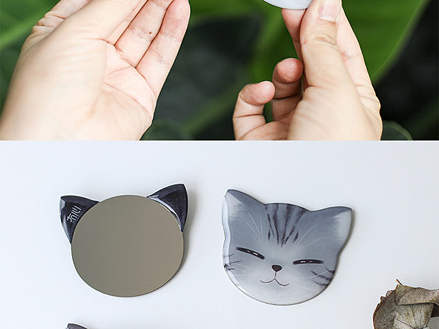 Cute Cat Head Mini Mirror